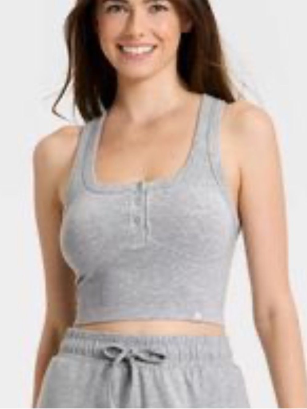 Joylab gray henley tank 5